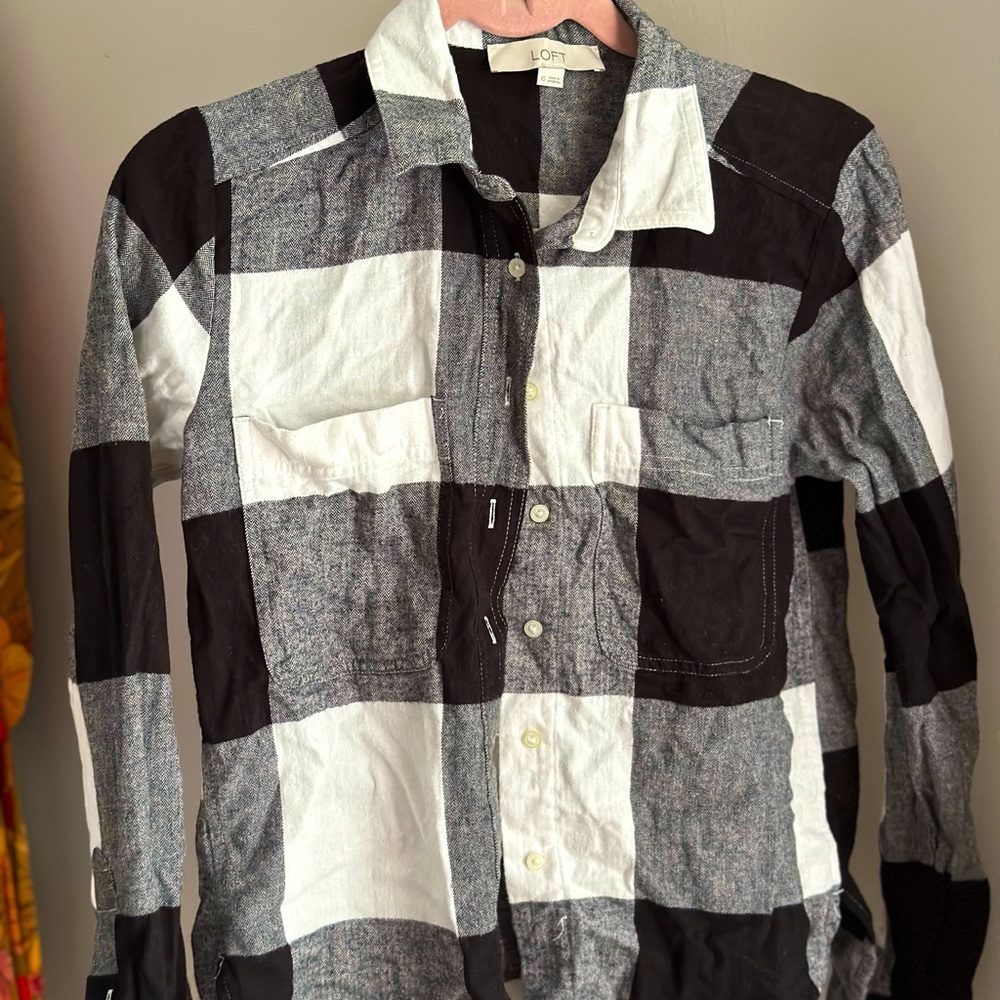 Loft Plaid Shirt in size XS!